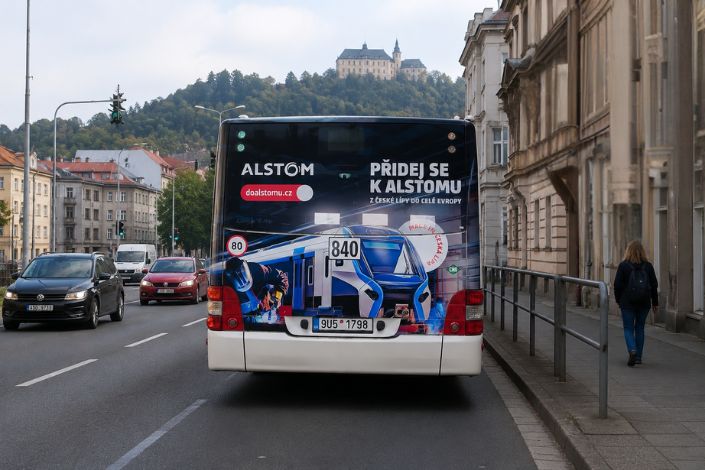 Alstom kampaň na formátu Back Board v Děčíně
